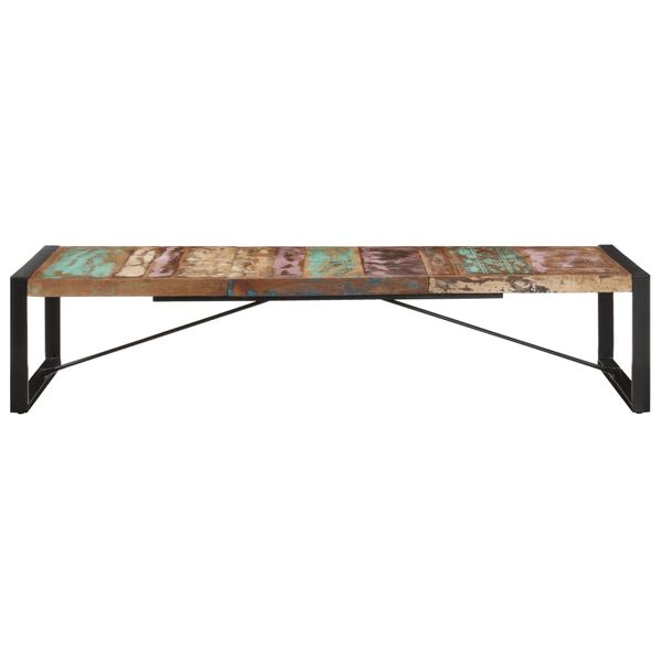 vidaXL Tavolino da Salotto 180x90x40 cm in Legno Massello di Recupero