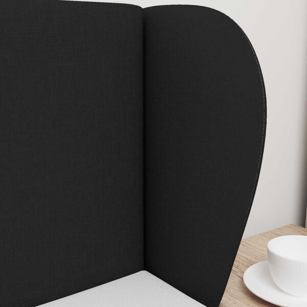 vidaXL Orecchia della Testata Nero 40 x 23 x 6 cm Tessuto