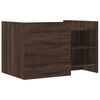 vidaXL Tavolino da Salotto Rovere Marrone 80x50x50cm Legno Multistrato