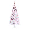 vidaXL Albero di Natale artificiale Bianco 180 cm PVC e Acciaio