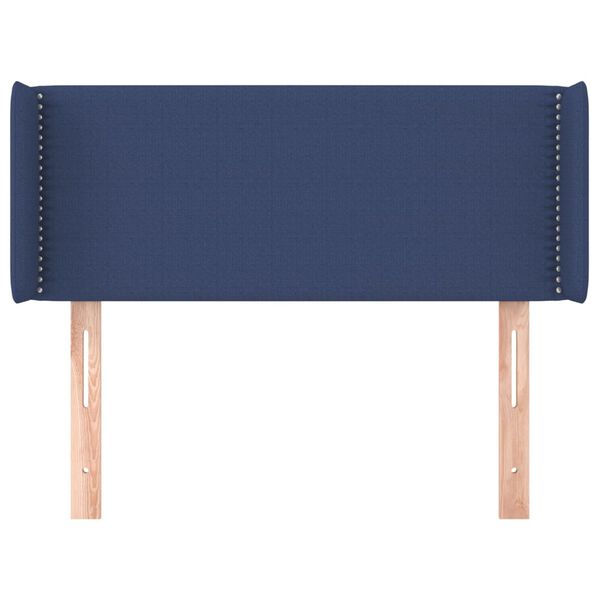 vidaXL Testiera ad Orecchio Blu 103x16x78/88cm in Tessuto