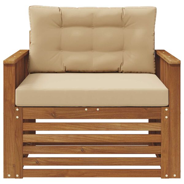 vidaXL Set di divani da esterno Legno di Acacia Massello e Poliestere