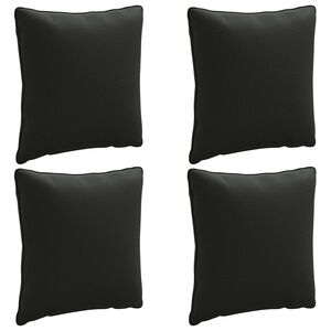 vidaXL Cuscini per Schiena a 4 Pezzi PUTTEN 4 pcs 100% Poliestere Nero