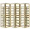 vidaXL Schermo divisorio 6 pcs Marrone 240 x 180 cm