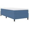 vidaXL Letto a molle Blu e Bianco 80 x 200 cm Tessuto in Cords