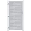 vidaXL Cancello da giardino 85 x 174 cm Argento Bloccabile
