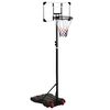 vidaXL Supporto per Pallacanestro Trasparente 216-250 cm Policarbonato