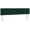 vidaXL Testiera ad Orecchio Verde Scuro 183x16x78/88 cm in Velluto