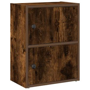 vidaXL Libreria Rovere Fumo 40x24x52 cm in Legno Multistrato