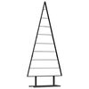 vidaXL Albero di Natale in metallo con supporto Nero 180 cm Acciaio
