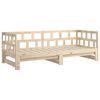 vidaXL Dormeuse Estraibile in Legno Massello di Pino 2x(80x200) cm