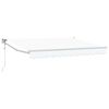 vidaXL Tenda retrattile Bianco 3 x 2 m Poliestere e Metallo