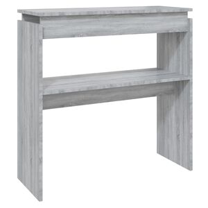 vidaXL Tavolino Consolle Grigio Sonoma 80x30x80 cm Legno Multistrato