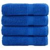 vidaXL Asciugamani Premium SOLUND 4 pz Blu 50x100 cm 600 g/m&sup2;