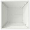 vidaXL Vaso da giardino 5 pcs Bianco 40 x 40 x 15 cm