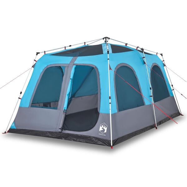 vidaXL Tenda Familiare a Cupola 8 Persone Blu a Rilascio Rapido