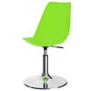 vidaXL Sedie da Pranzo Girevoli 2 pz Verdi in Similpelle