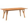 vidaXL Tavolo da Giardino 200x90x75 cm Legno Massello di Acacia