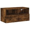 vidaXL Mobile TV a Parete Rovere Fumo 60x30x30 cm in Legno Multistrato