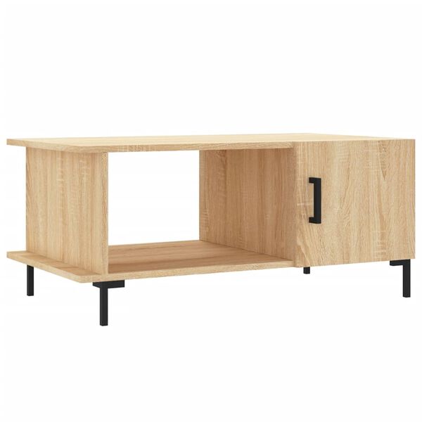 vidaXL Tavolino da Salotto Rovere Sonoma 90x50x40 cm Legno Multistrato