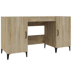 vidaXL Scrivania Rovere Sonoma 140x50x75 cm in Legno Multistrato