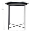 House Nordic Tavolino Anne 47 cm Rotondo Nero
