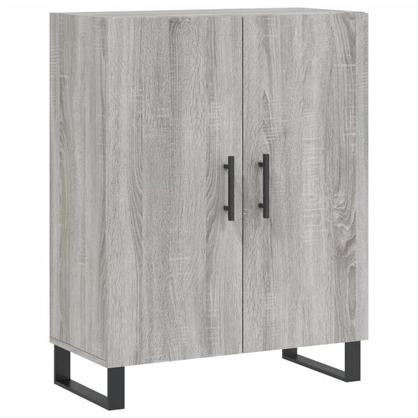 vidaXL Credenza Grigio Sonoma 69,5x34x90 cm in Legno Multistrato