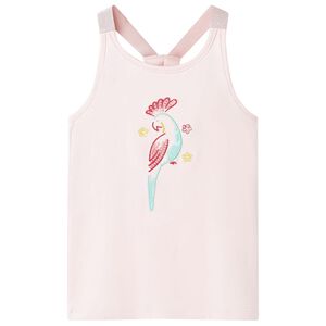 vidaXL Canotta da Bambina Rosa Tenue 104