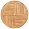 vidaXL Tavolo da Giardino Pieghevole Ø 120 cm in Legno di Teak
