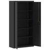 vidaXL Armadio Classificatore Nero 90x40x180 cm in Acciaio