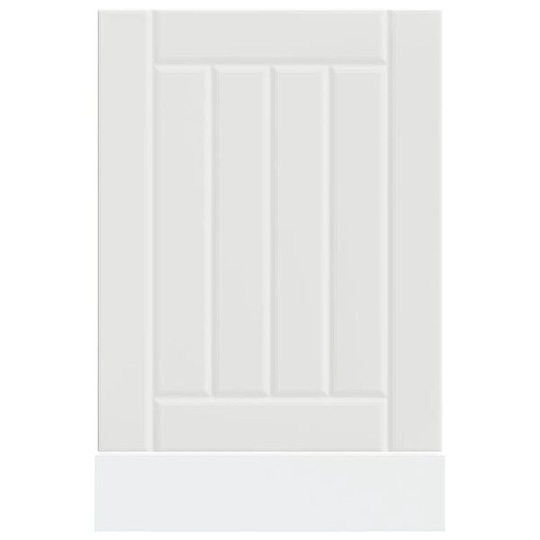 vidaXL Pannello Lavastoviglie Lucca Bianco in Legno Multistrato