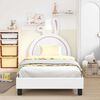 vidaXL Struttura letto bambini con testata Bianco 90 x 190 cm PU