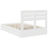 vidaXL Letto con Contenitore Bianco 120 x 200 cm Legno multistrato