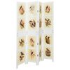 vidaXL Pannello Romdivider Bianco 141,5 x 165 cm MDF