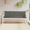 vidaXL Cuscini Panca Giardino 2pz Grigio Scuro Mélange 180x50x7 cm