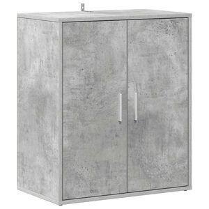 vidaXL Scarpiera Grigio Cemento 60x35x70 cm in Truciolato