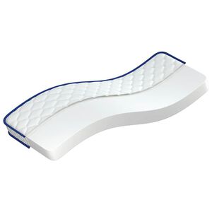 vidaXL Materasso Viscoelastico Bianco 70x200x17 cm Morbido