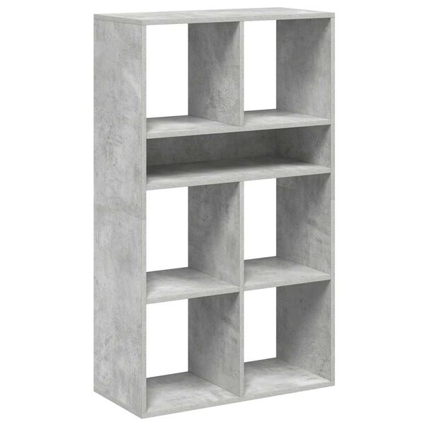 vidaXL Libreria Grigio Cemento 66x31x112 cm in Legno Multistrato