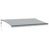 vidaXL Tenda Retrattile Automatica LED Antracite e Bianco 600x350 cm