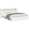 vidaXL Telaio del letto con storage con testiera Bianco 180 x 200 cm