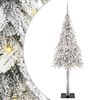 vidaXL Albero di Natale con 300 LED Bianco 180 cm PE e Acciaio