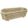 vidaXL Letto Rialzato da Giardino 100x40x31 cm in Legno di Pino Impregnato
