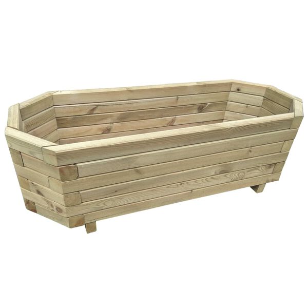 vidaXL Letto Rialzato da Giardino 100x40x31 cm in Legno di Pino Impregnato