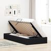 vidaXL Letto con Contenitore con testiera Nero 90 x 190 cm Velluto