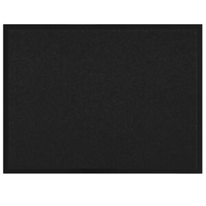vidaXL Tappetino Nero 60 x 80 x 1.2 cm Tessuto Teddy
