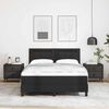 vidaXL Struttura letto con materasso Nero 140 x 200 cm Pelle sintetica