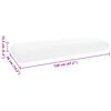 vidaXL Cuscino da Letto Bianco 70 x 36 x 13 cm Schiuma Memory in Gel