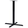 vidaXL Gamba per Tavolino da Bar Nero 76x76x107cm in Ghisa