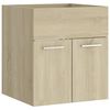 vidaXL Mobile Sottolavabo Rovere Sonoma 41x38,5x46cm Legno Multistrato