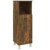 vidaXL Armadietto Bagno Rovere Fumo 30x30x95 cm in Legno Multistrato